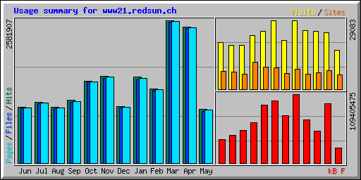 Usage summary for www21.redsun.ch